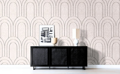 OPPIO Viltpaneel Beige - BAROK - 280x60 cm - Brandvertragend & Geluiddempend