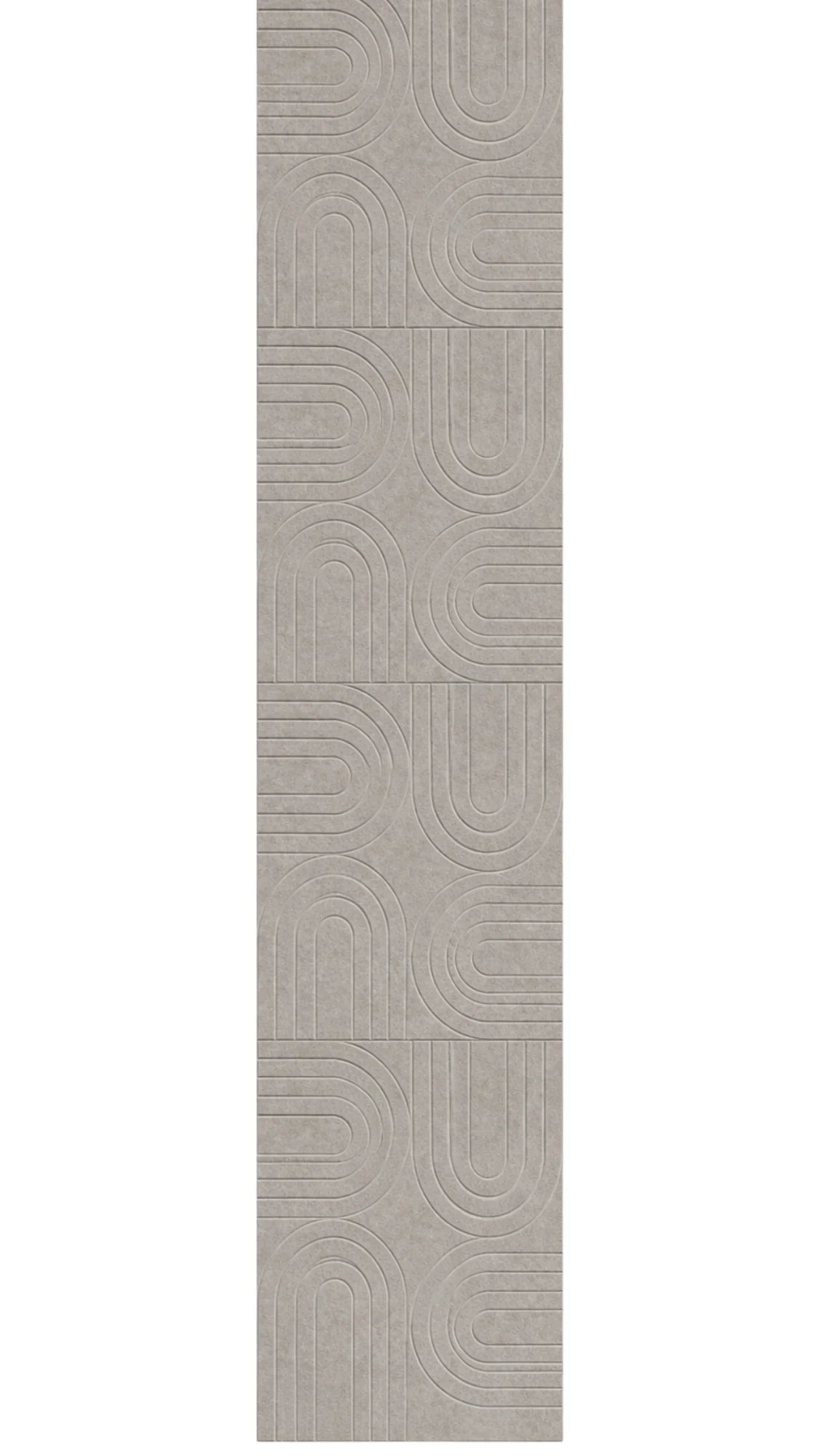 OPPIO Viltpaneel BEIGE - BOGEN - 280x52 cm - Brandvertragend & Geluiddempend