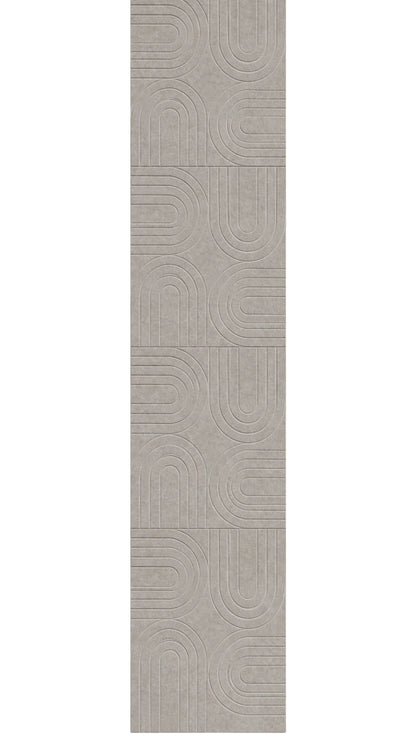 OPPIO Viltpaneel BEIGE - BOGEN - 280x52 cm - Brandvertragend & Geluiddempend