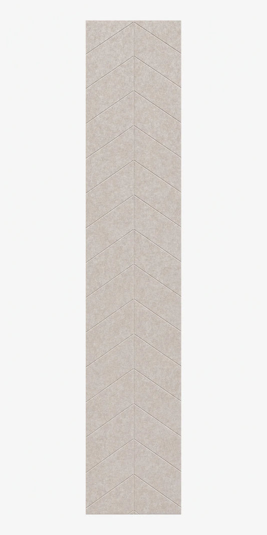 OPPIO Viltpaneel BEIGE - HONGAARSE PUNT- 280x52 cm - Brandvertragend & Geluiddempend