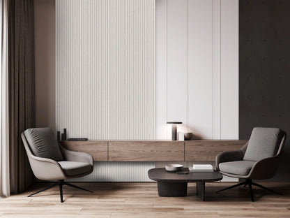 OPPIO Viltpaneel Beige JAPANDI - 280x60 cm - Brandvertragend & Geluiddempend
