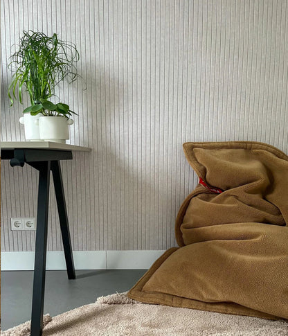 OPPIO Viltpaneel Beige JAPANDI - 280x60 cm - Brandvertragend & Geluiddempend