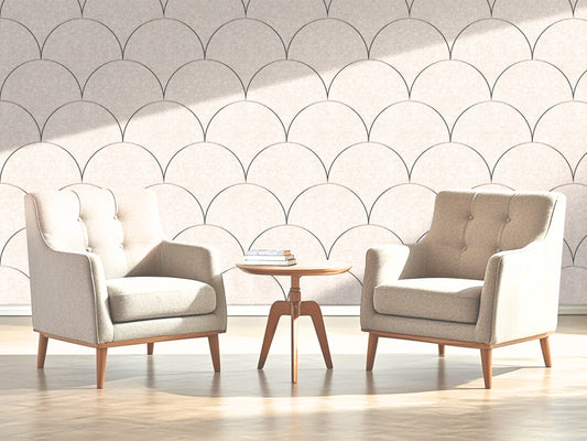 OPPIO Viltpaneel Beige - SCHRUB - 280x56 cm - Brandvertragend & Geluiddempend