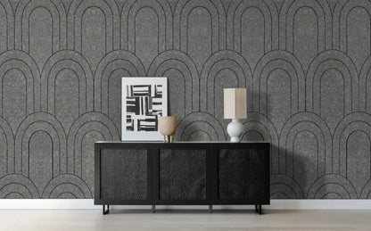 OPPIO Viltpaneel Grijs - BAROK - 280x60 cm - Brandvertragend & Geluiddempend