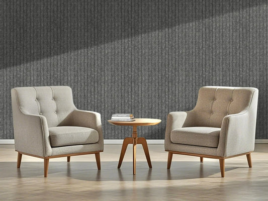 OPPIO Viltpaneel Grijs - JAPANDI - 280x60 cm - Brandvertragend & Geluiddempend