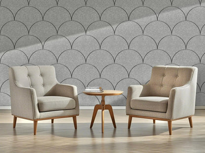OPPIO Viltpaneel Licht Grijs - SCHRUB - 280x56 cm - Brandvertragend & Geluiddempend