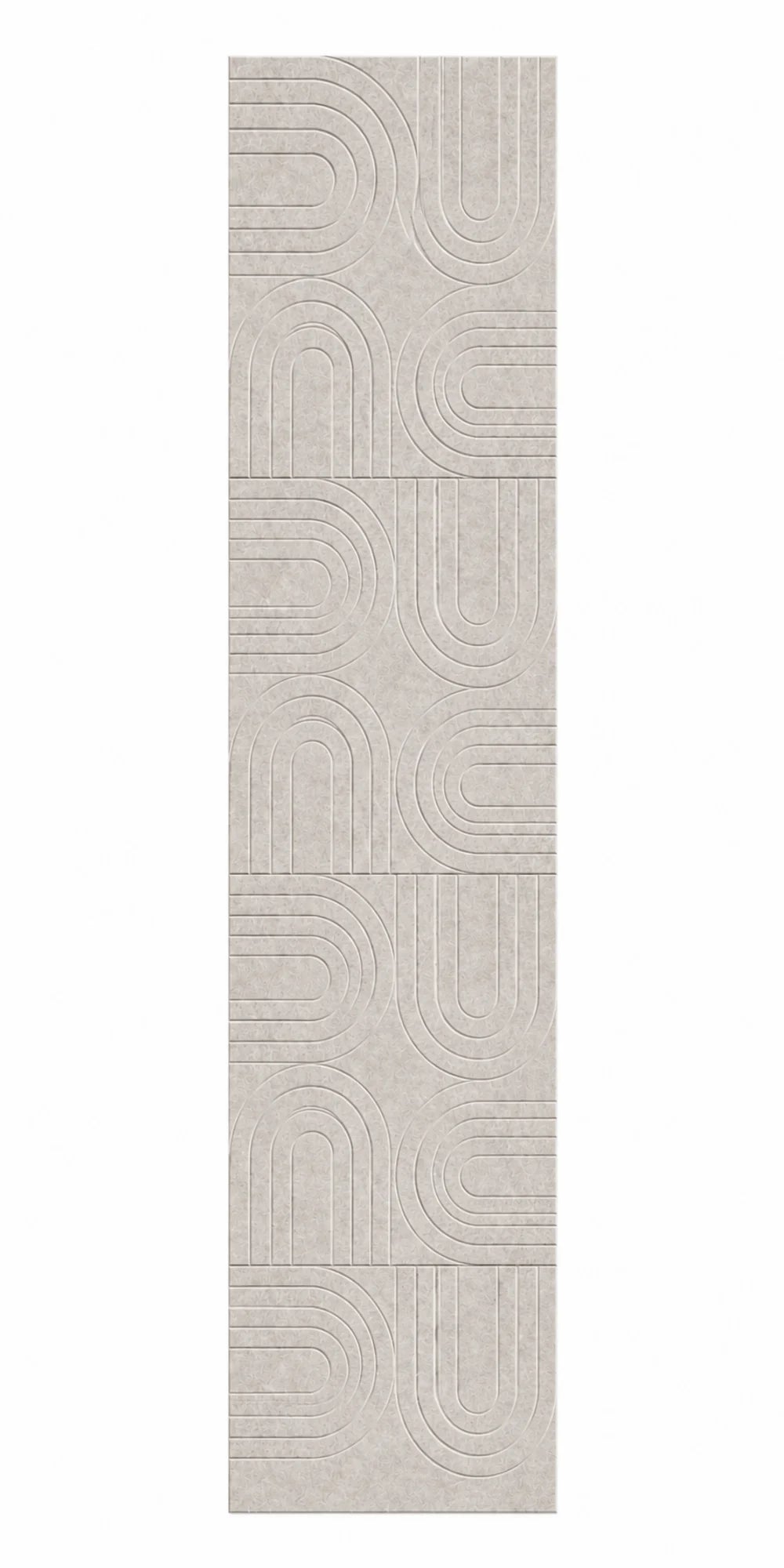 OPPIO Viltpaneel OFF WHITE - BOGEN - 280x52 cm - Brandvertragend & Geluiddempend