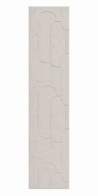 OPPIO Viltpaneel OFF WHITE - CAPSULE - 280x52 cm - Brandvertragend & Geluiddempend