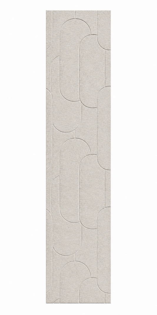 OPPIO Viltpaneel OFF WHITE - CAPSULE - 280x52 cm - Brandvertragend & Geluiddempend