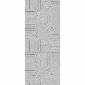 OPPIO Viltpaneel - SAND GREY - BOGEN - 280x52 cm - Brandvertragend & Geluiddempend