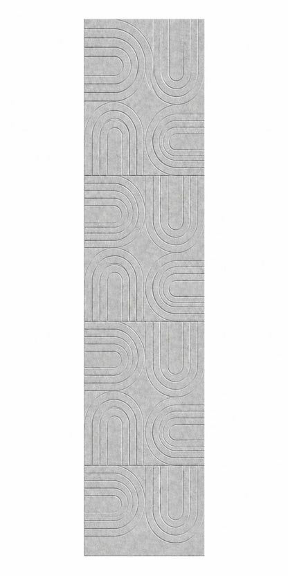 OPPIO Viltpaneel - SAND GREY - BOGEN - 280x52 cm - Brandvertragend & Geluiddempend