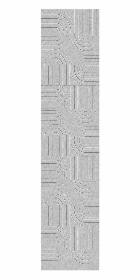 OPPIO Viltpaneel - SAND GREY - BOGEN - 280x52 cm - Brandvertragend & Geluiddempend