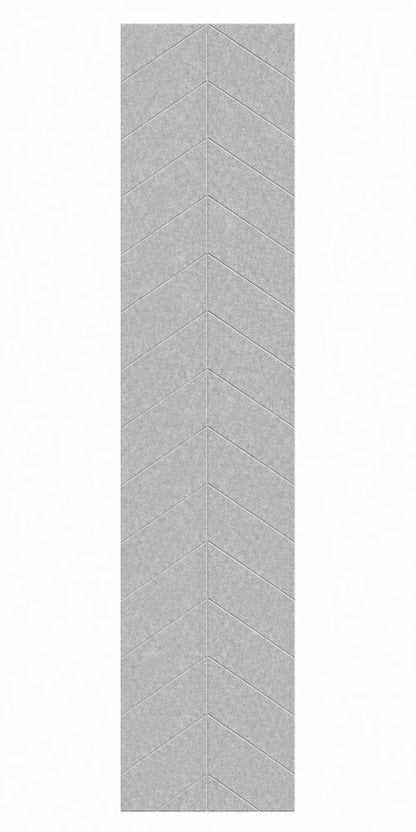 OPPIO Viltpaneel - SAND GREY - HONGAARSE PUNT - 280x52cm - Brandvertragend & Geluiddempend