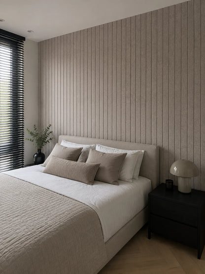 OPPIO Viltpaneel TAUPE - JAPANDI - 280x60 cm - Brandvertragend & Geluiddempend