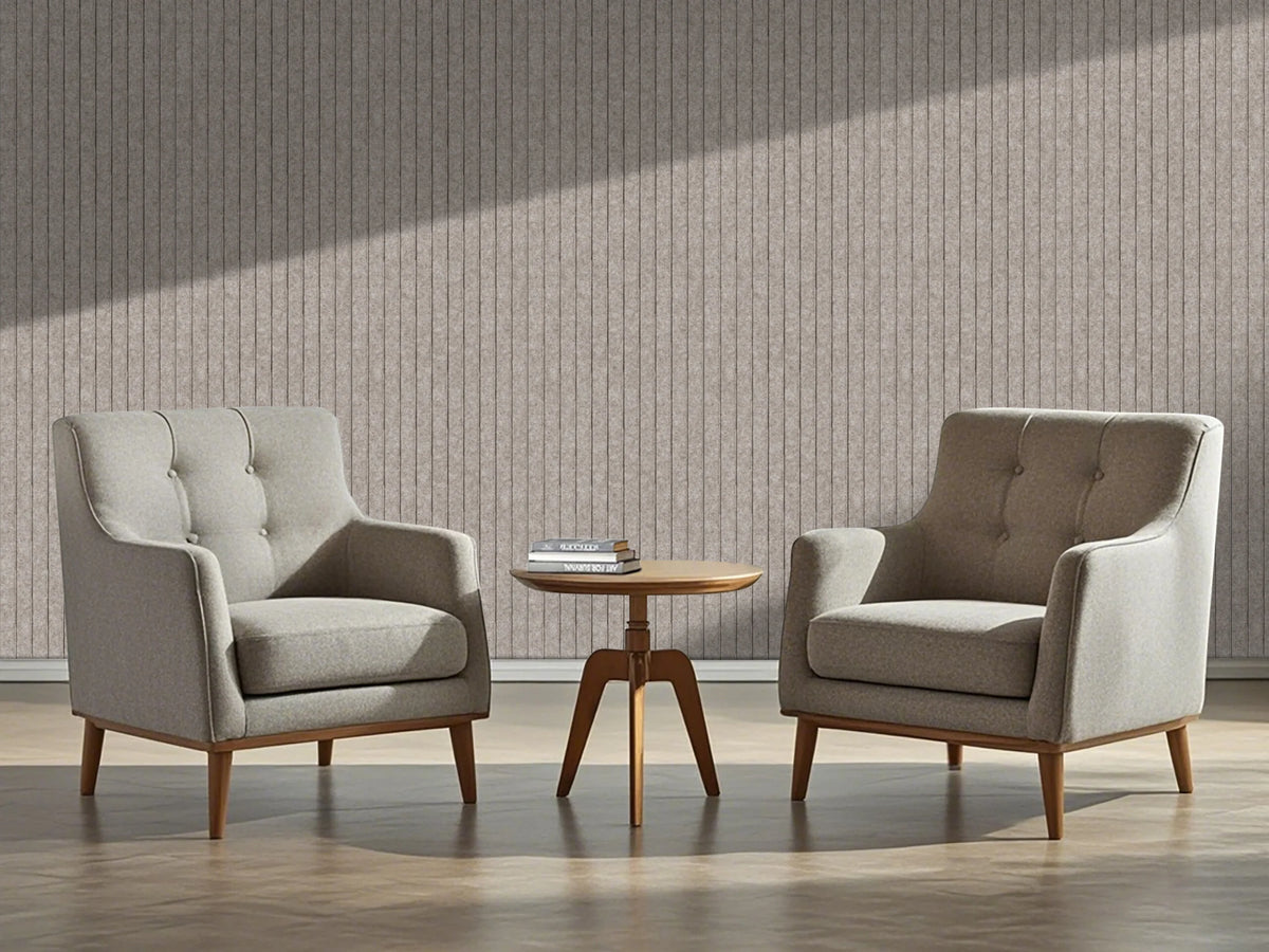 OPPIO Viltpaneel TAUPE - JAPANDI - 280x60 cm - Brandvertragend & Geluiddempend