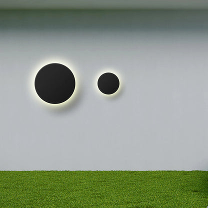 OPPIO Plinto - Zwart - Rond - LED Wandlamp - Voor Buiten en Binnen