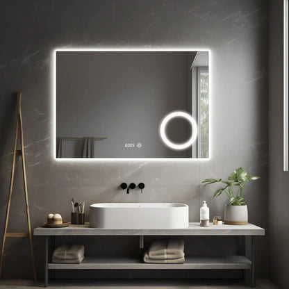 PRIMAR Frameless Bathroom Mirror with Lighting - 120x80 cm