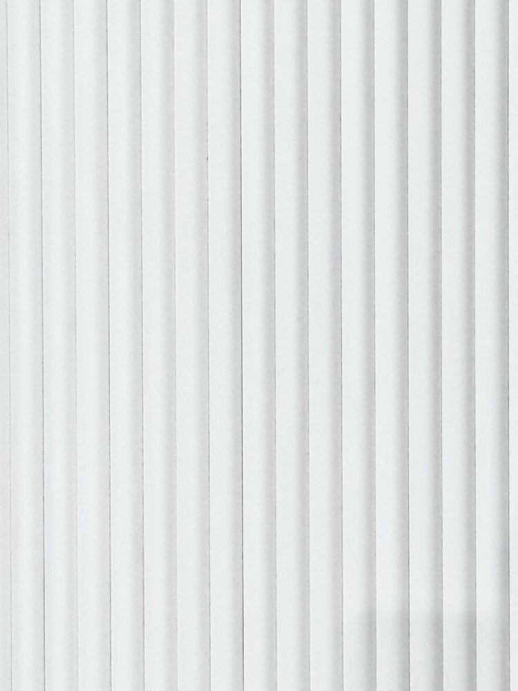 Akoestische Wand Panelen Lattenwand Met Vilt Ronde latten Wit – 270 Cm × 60 Cm