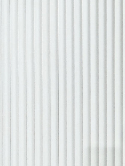 Akoestische Wand Panelen Lattenwand Met Vilt Ronde latten Wit – 270 Cm × 60 Cm