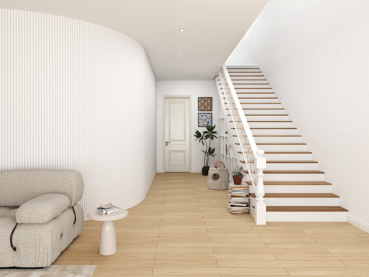 White Oak Slat Wall Acoustic Panels With Felt