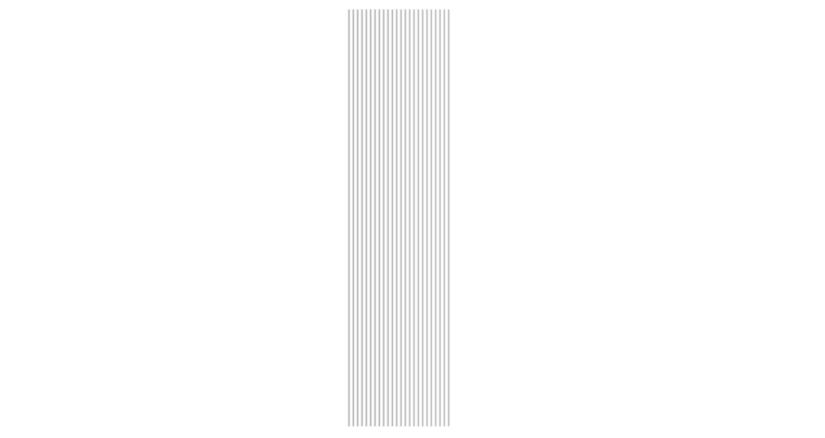 Akoestische Wand Panelen Lattenwand Met Vilt Ronde latten Wit – 270 Cm × 60 Cm