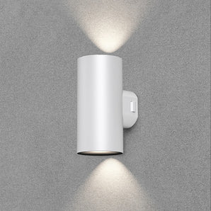Oppio Round - Up & Down - Wit - Rond - LED Wandlamp - Voor Buiten en Binnen