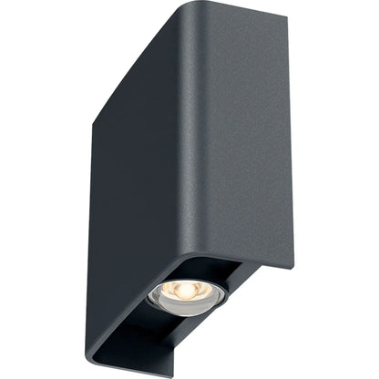 OPPIO SQUARE - Antraciet - Up & Down - LED Wandlamp - Voor Buiten en Binnen
