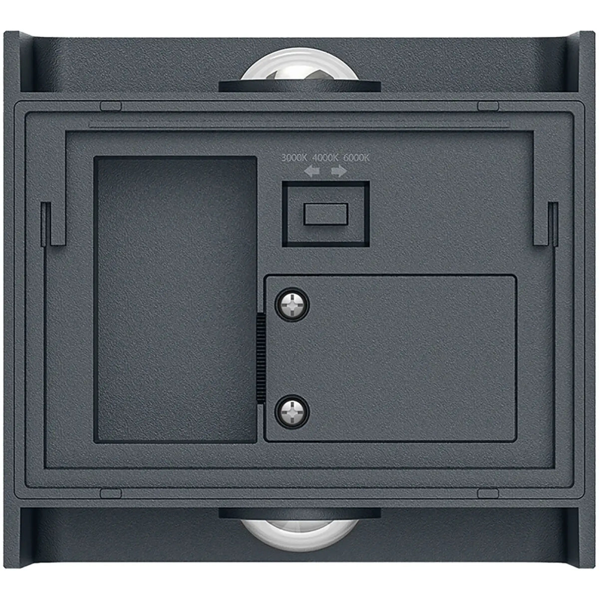 OPPIO SQUARE - Antraciet - Up & Down - LED Wandlamp - Voor Buiten en Binnen