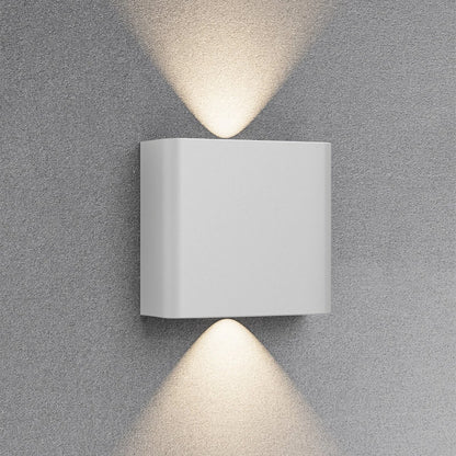 OPPIO SQUARE - Wit - Up & Down - LED Wandlamp - Voor Buiten en Binnen