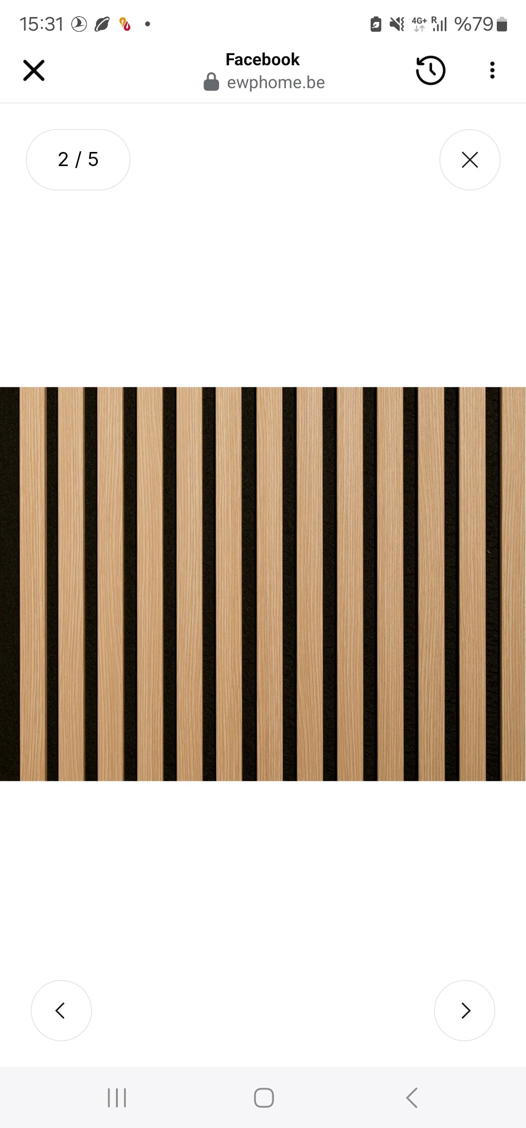 33€ Akoestische wandpaneel (Latten wanden)| 60x280×18cm | Eiken |TEAK 27 mm latten