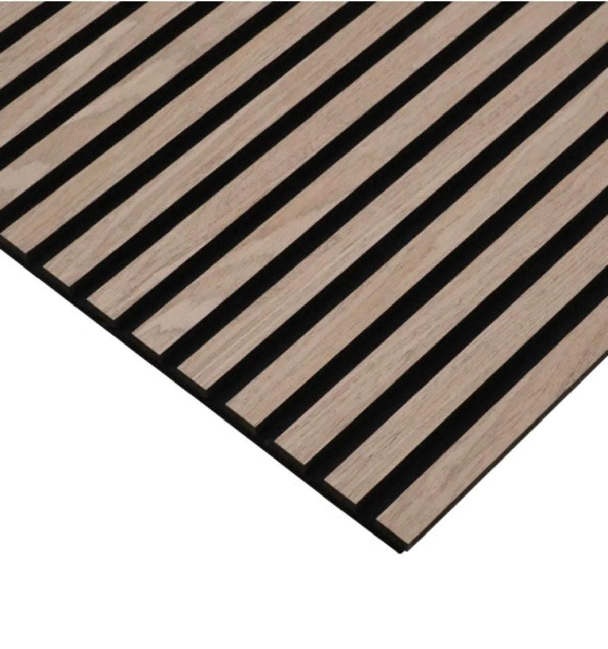 33€ lattenwand vergrijsd walnoot(Taupe)|270x60x18|akoestische wandpaneel met vilt