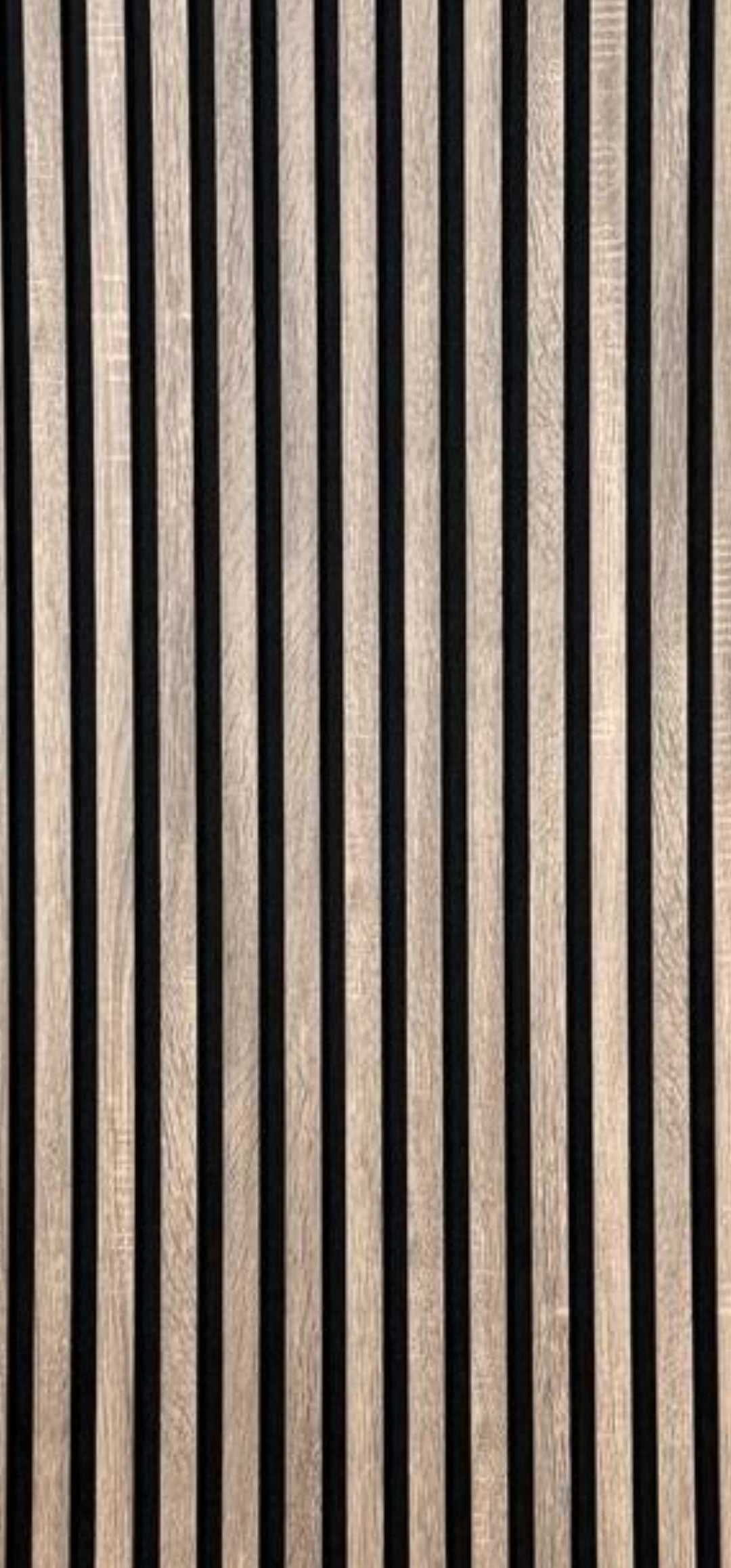33€ lattenwand vergrijsd walnoot(Taupe)|270x60x18|akoestische wandpaneel met vilt