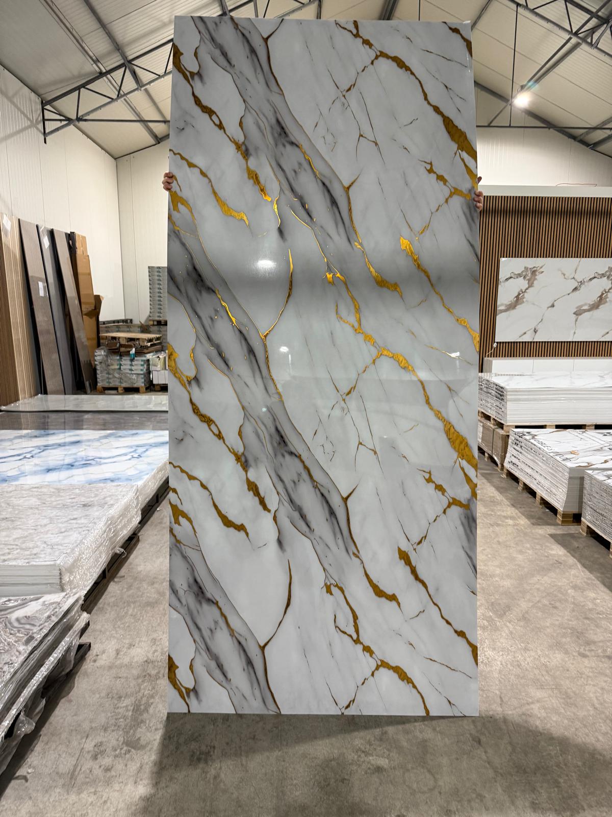 39€ pvc wandpanelen/122x280x0,3 cm/ROMA goldi glossy